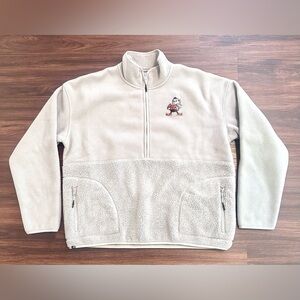 Antigua Cleveland Browns Gray Fleece Zip Pullover